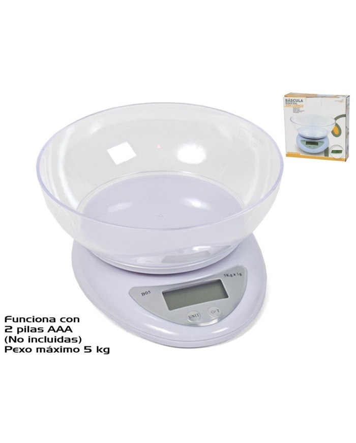 BASCULA DIGITAL C/CUENCO 5 KG
