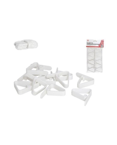 SET SUJETA MANTELES X12 - PLÁSTICO