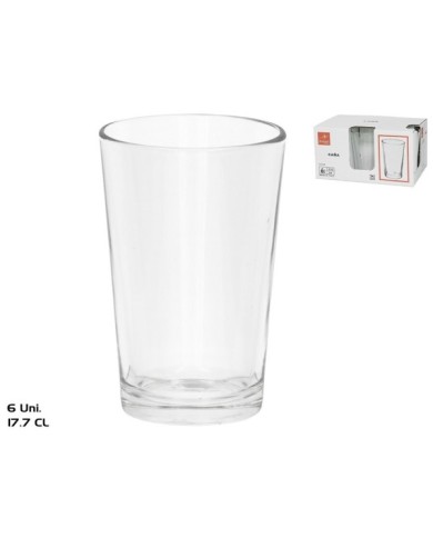 SET 6 VASOS CAÑA LISA 17,7 CL
