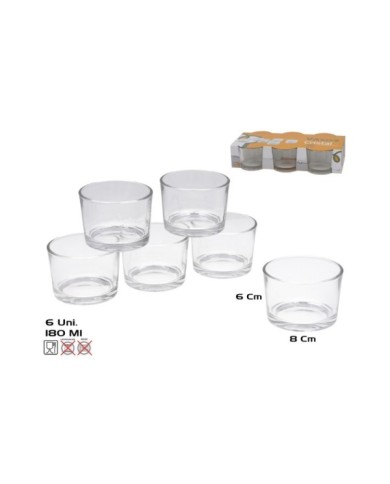 SET 6 VASOS 180ML SUECIA
