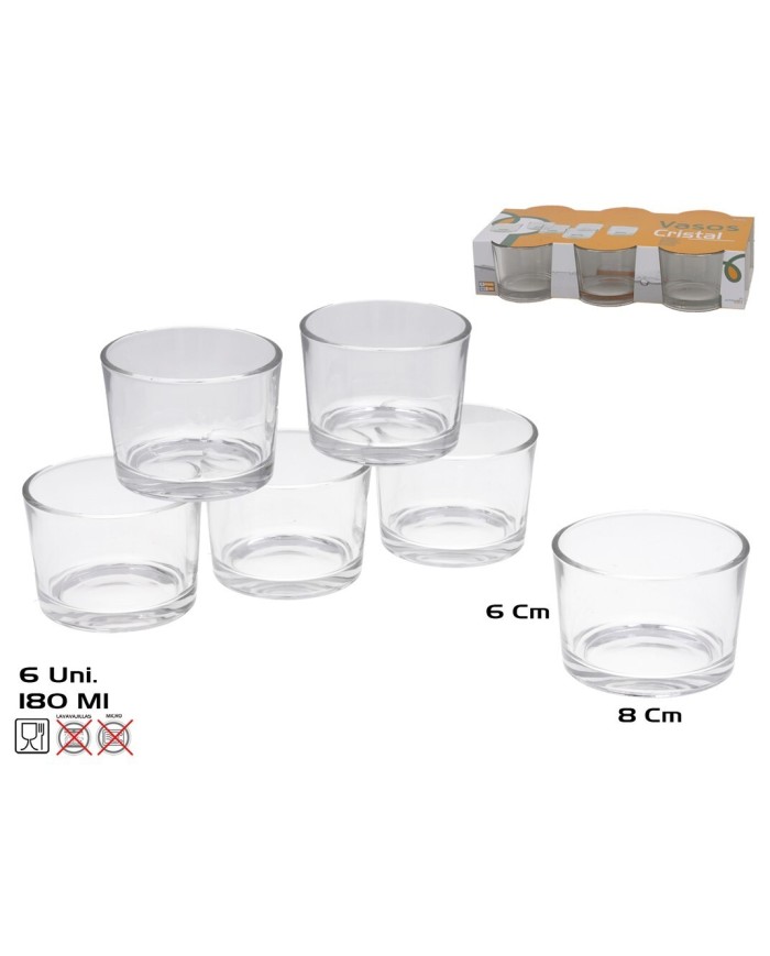 SET 6 VASOS 180ML SUECIA