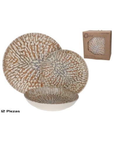VAJILLA 12 PCS LEOPARDITA