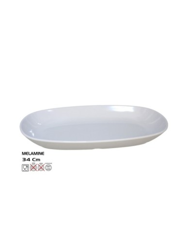 FUENTE OVAL DIAMONDO 34X20 - MELAMINE