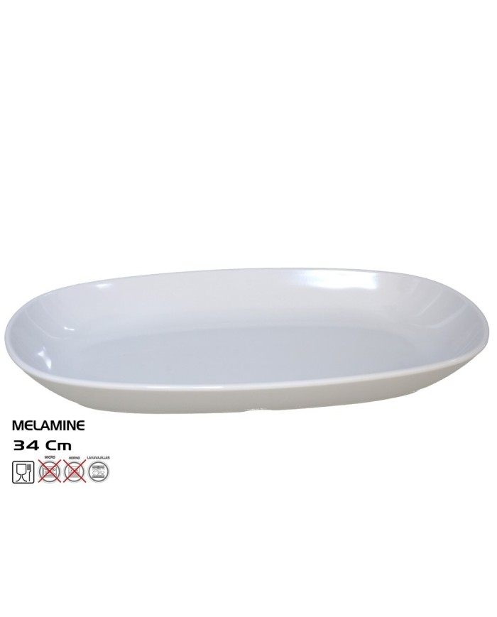 FUENTE OVAL DIAMONDO 34X20 - MELAMINE