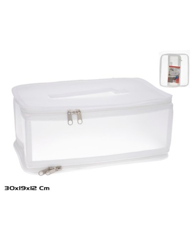 ORGANIZADOR PLEGABLE CON CREMALLERA 30X19X12CM