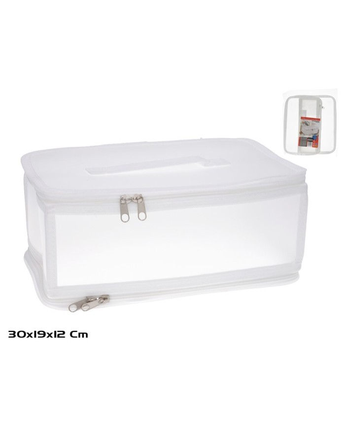 ORGANIZADOR PLEGABLE CON CREMALLERA 30X19X12CM