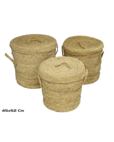SET 3 CESTOS HERACLES 45X52CM
