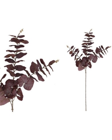 VARA EUCALIPTO 58 LVS 80CM (BURDEOS)