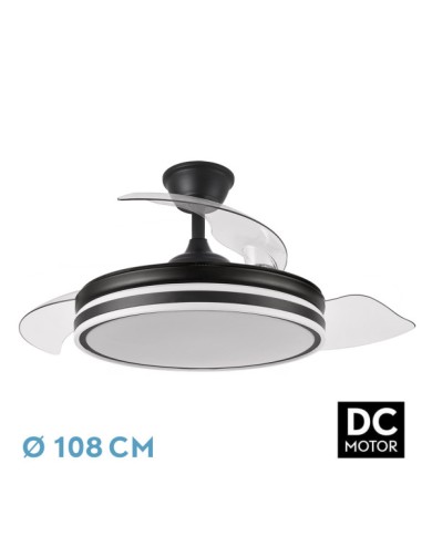 VENTILADOR BAYOMO 72W 6120LM NEGRO 3 ASPAS DESP. 3 2/47X49/108D.3 COLOR.MOTOR...