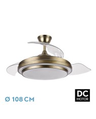 VENTILADOR DC IBE 59W 6980LM BLANCO 3 ASP.DESP. 10 7D 3000-4000-6000K REMOTO,...