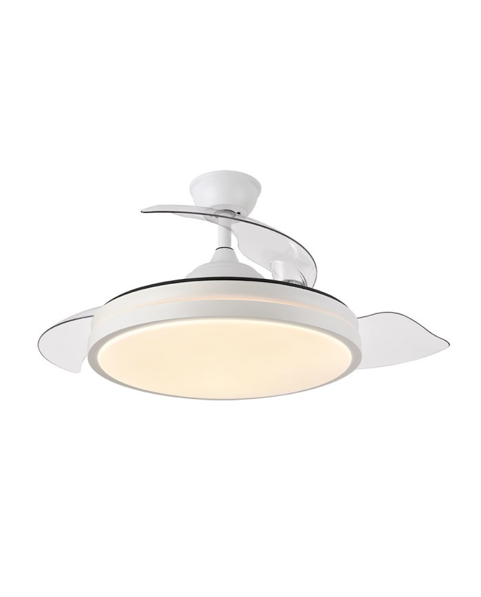 VENTILADOR DC ESCORPION 59W BLANCO 3ASPAS DESPLEGA BLES 107D 6980LM...