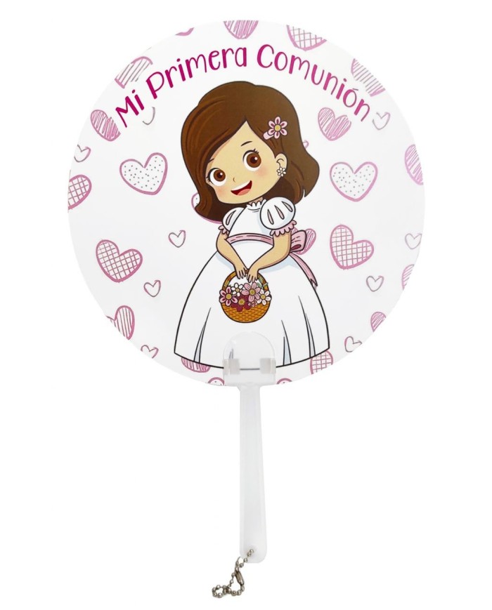 PAI PAI CARTULINA NIÑA COMUNIÓN CON CESTA