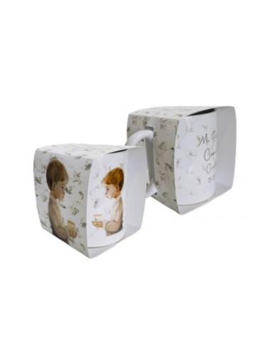 TAZA NIÑO COMUNIÓN CÁLIZ EN CAJA PERSONALIZADA