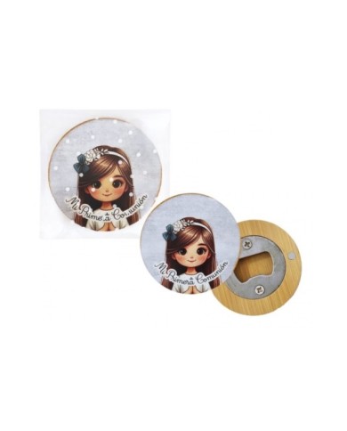 ABRIDOR NIÑA COMUNIÓN FONDO AZUL EN BOLSA