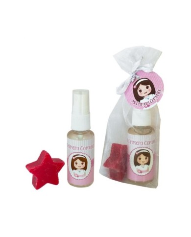 ATOMIZADOR NIÑA 30 ML FRESCA CON JABÓN EN ORGANZA