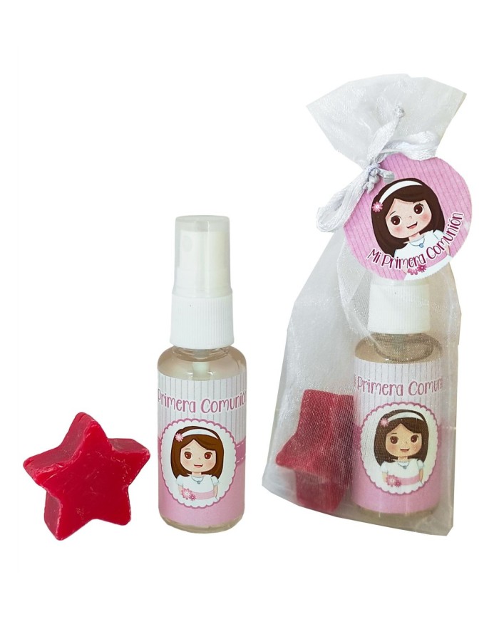 ATOMIZADOR NIÑA 30 ML FRESCA CON JABÓN EN ORGANZA