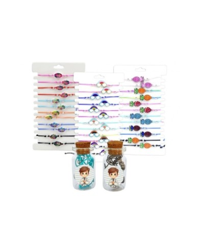 FRASCO NIÑO VERDE CON PULSERA SURTIDA