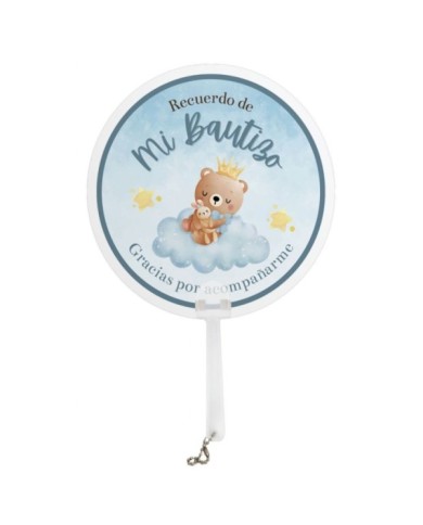 PAI PAI CARTULINA BAUTIZO OSO AZUL