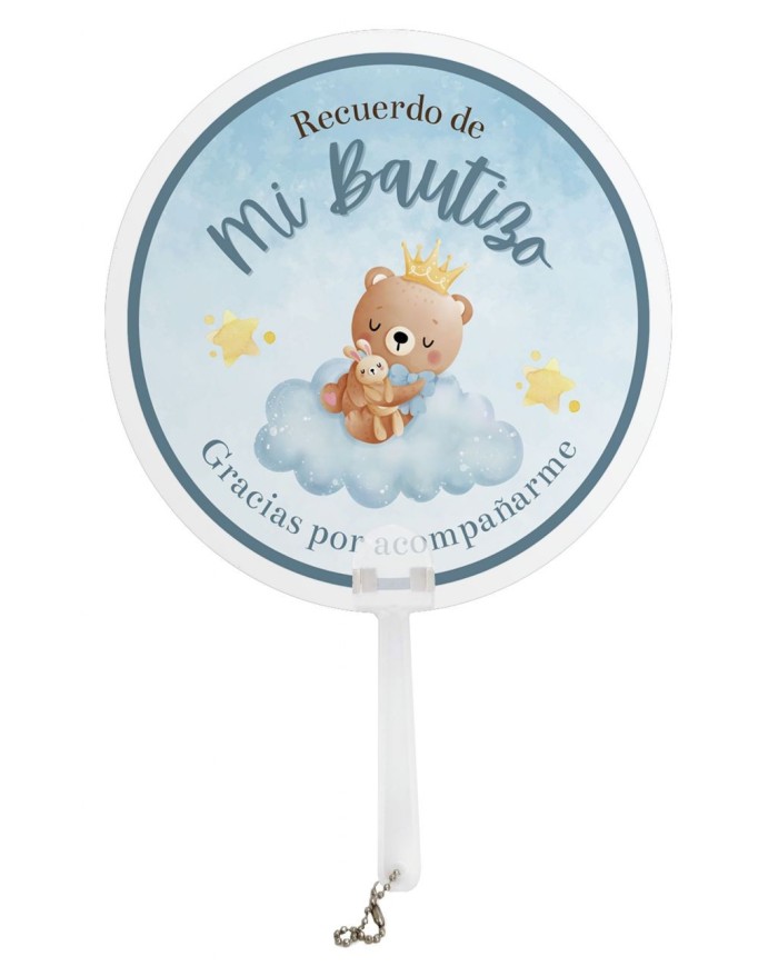 PAI PAI CARTULINA BAUTIZO OSO AZUL