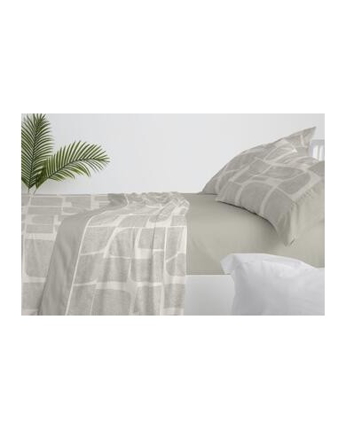 Juego de sábanas de algodón, 630 color Laurel Cama de 150 a 160 cm - Claro de luna cotton