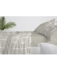 Juego de sábanas de algodón, 630 color Azul plomo Cama de 180 cm - Claro de luna cotton