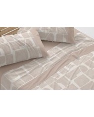 Juego de sábanas de algodón, 630 color Azul plomo Cama de 180 cm - Claro de luna cotton