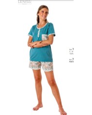 Juego de sábanas Coralina 988 color Azul Cama de 150 cm - Coralina Burrito Blanco