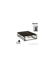 FELPUDO CHLOE 40X60CM POLIPROPILENO/LATEX - GRIS/NEGRO