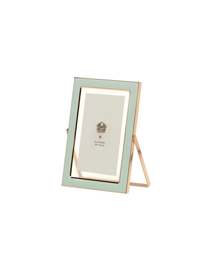 PORTAFOTOS METAL VERDE 10x15 CM