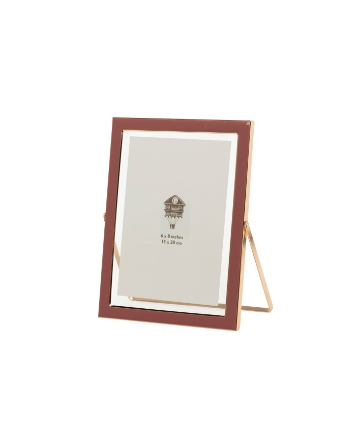 PORTAFOTOS METAL ROSA 15x20 CM