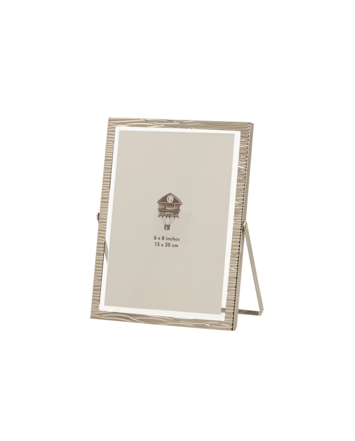 PORTAFOTOS METAL PLATEADO 15x20 CM
