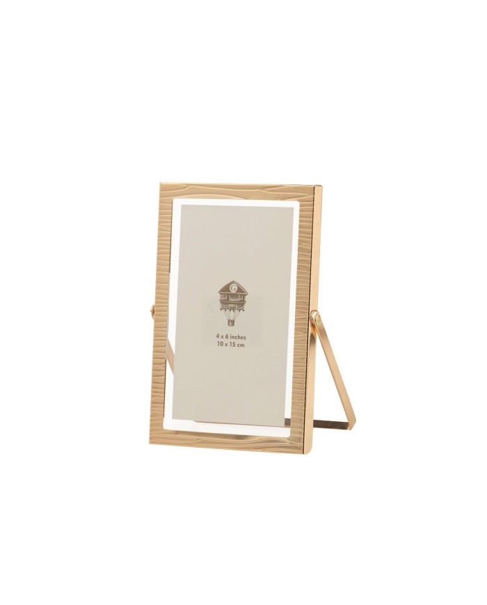 PORTAFOTOS METAL DORADO 10x15 CM