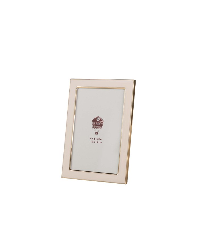 PORTAFOTOS METAL ROSA 10x15 CM