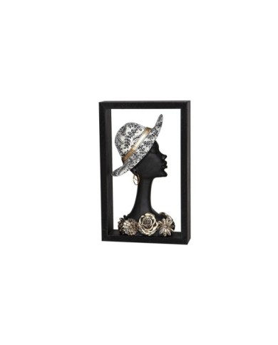 BUSTO RESINA MUJER EN MARCO DM