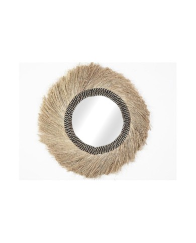 ESPEJO FIBRAS NATURALES NATURAL