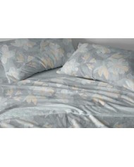 Juego de sábanas Coralina 986 color Agua Cama de 150 cm - Coralina Burrito Blanco