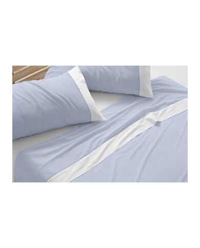 Juego de sábanas, 238 color Azul Cama de 180 cm - Claro de luna