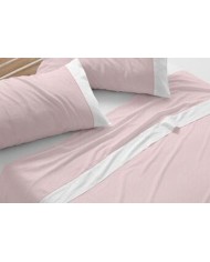 Juego de sábanas, 238 color Coral Cama de 150 cm - Claro de luna