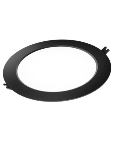 DOWNLIGHT LED PC REDONDO NEGRO 18W FRÍA