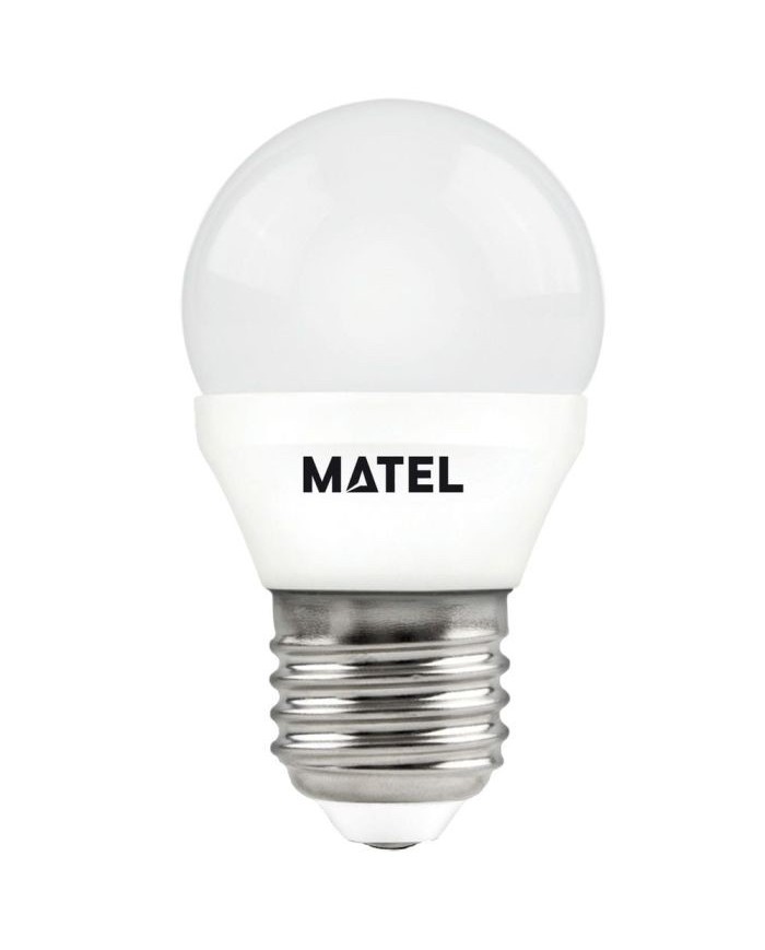 BOMBILLA LED ESFÉRICA MATEL E27 5W FRÍA
