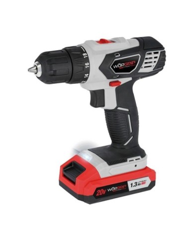 TALADRO ATORNILLADOR WORGRIP 20V BATERÍA 1.3AH