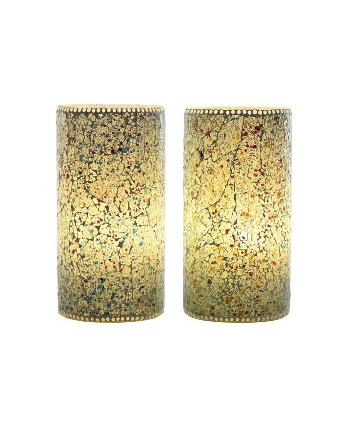 LAMPARA SOBREMESA CRISTAL 15X15X30 2 SURT.