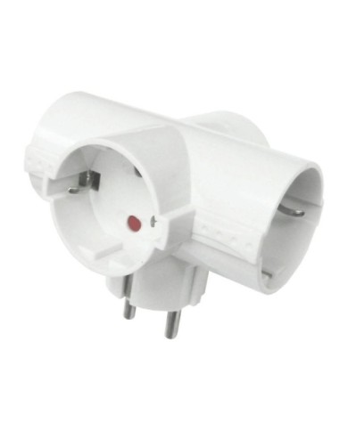 ADAPTADOR 4 TOMAS ONLEX BLANCO 4,8 MM 10/16A T/T