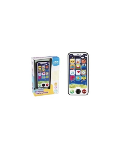 Teléfono móvil con sonidos en inglés 13x5x20 cm