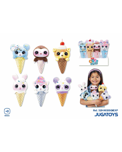 Peluche Coco Surprise Sweet 20cm en cono- Expositor 12 piezas