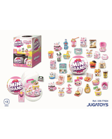 Bola sorpresa Kawaii con figura y slime - Expositor 13 piezas