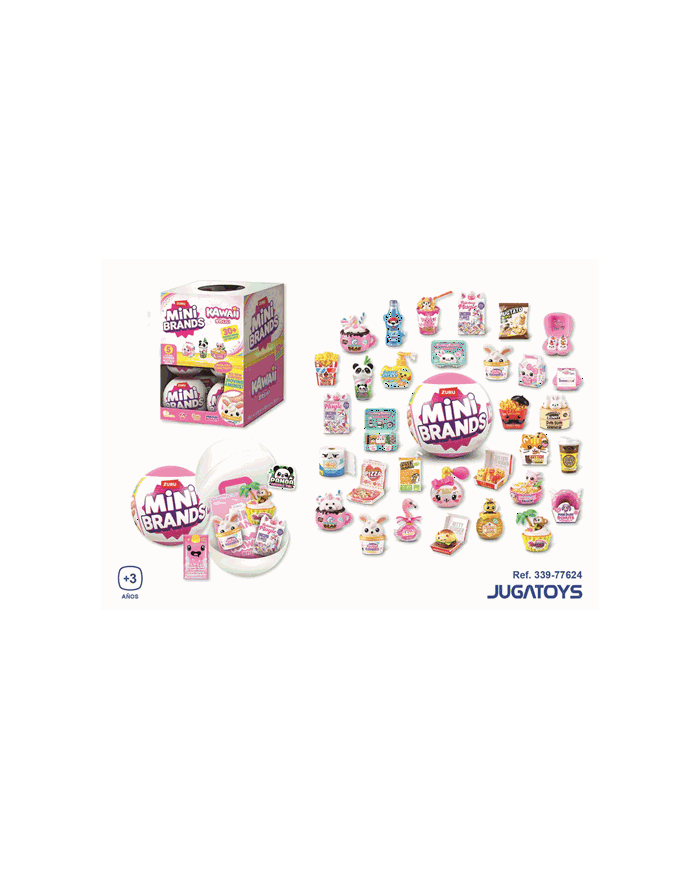 Bola sorpresa Kawaii con figura y slime - Expositor 13 piezas