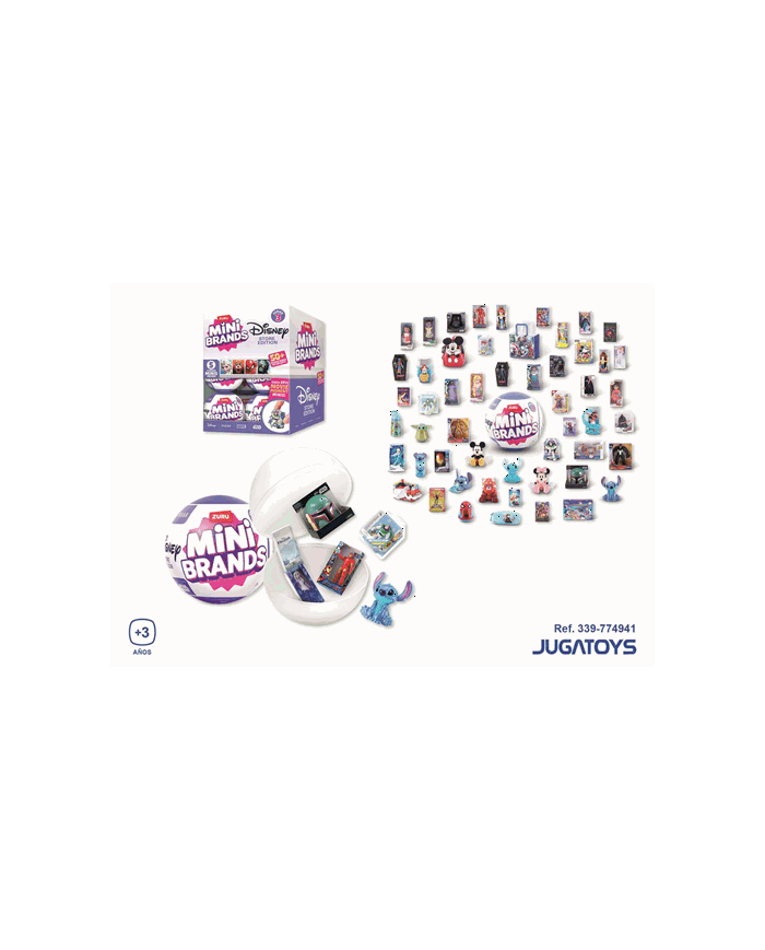 Bola Sorpresa Disney Mini Brands con figura, más de 50 para coleccionar - Expositor 13 piezas
