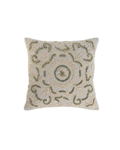 COJIN ALGODON 45X45 584 GR, BORDADO A MANO