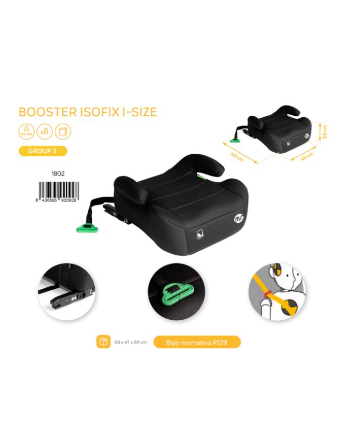 Booster isofix i-size